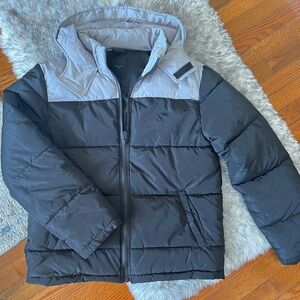 New Look Black and Gray Puffer Jacket
